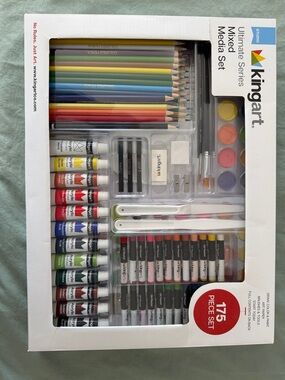 Kingart 175-Piece Mixed Media Art Set - Multicolor